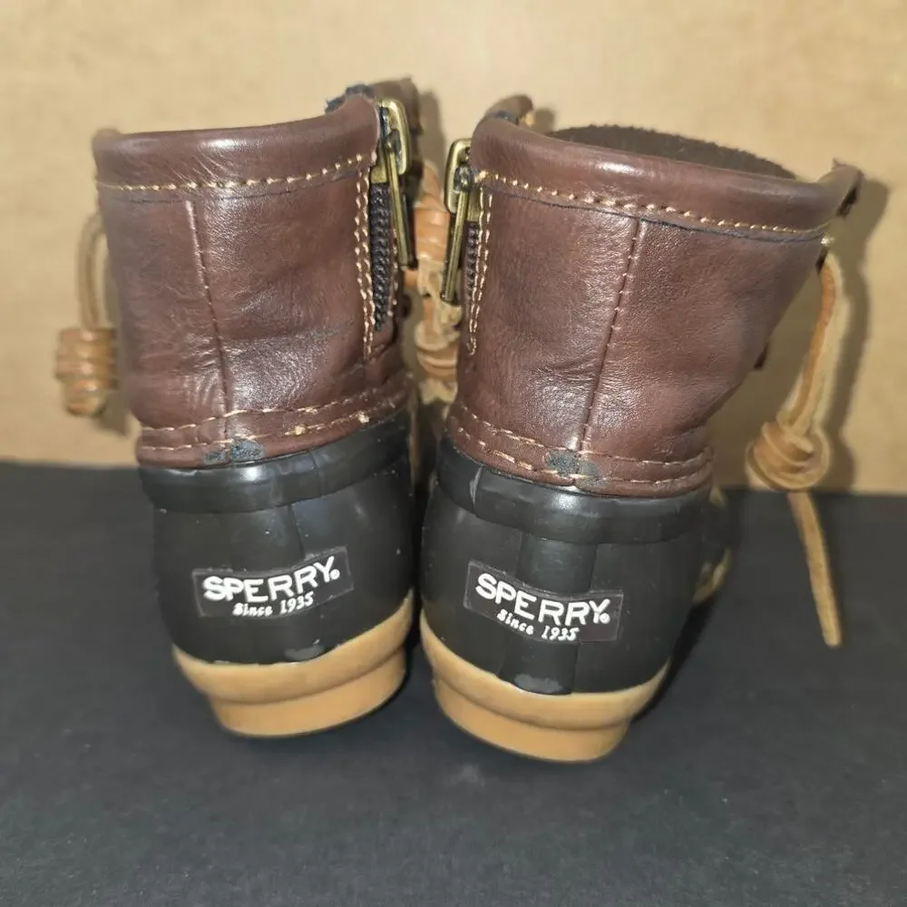 Sperry Saltwater duck boots toddler Size 6M